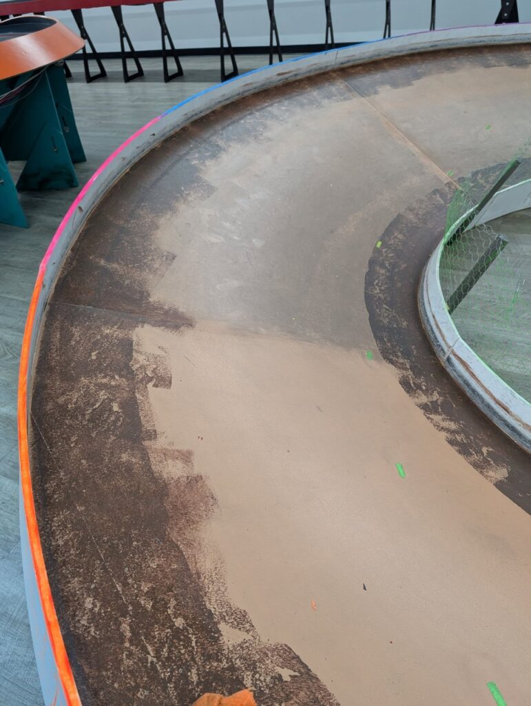Slot car track at Lanes Raceway in Livermore, KY
