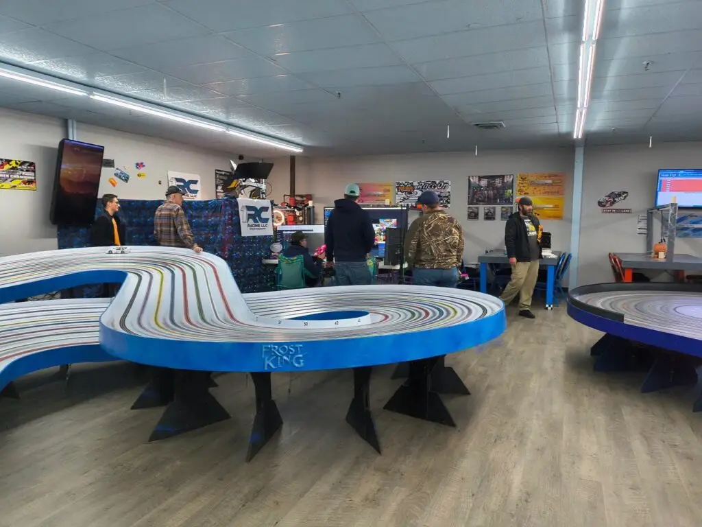 Slot car track at Lanes Raceway in Livermore, KY